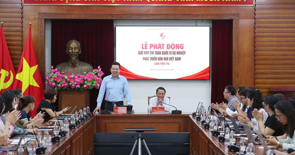 Giải Báo chí toàn quốc “Vì sự nghiệp phát triển Văn hóa Việt Nam” lần thứ Tư nhận tác phẩm đến 5/9