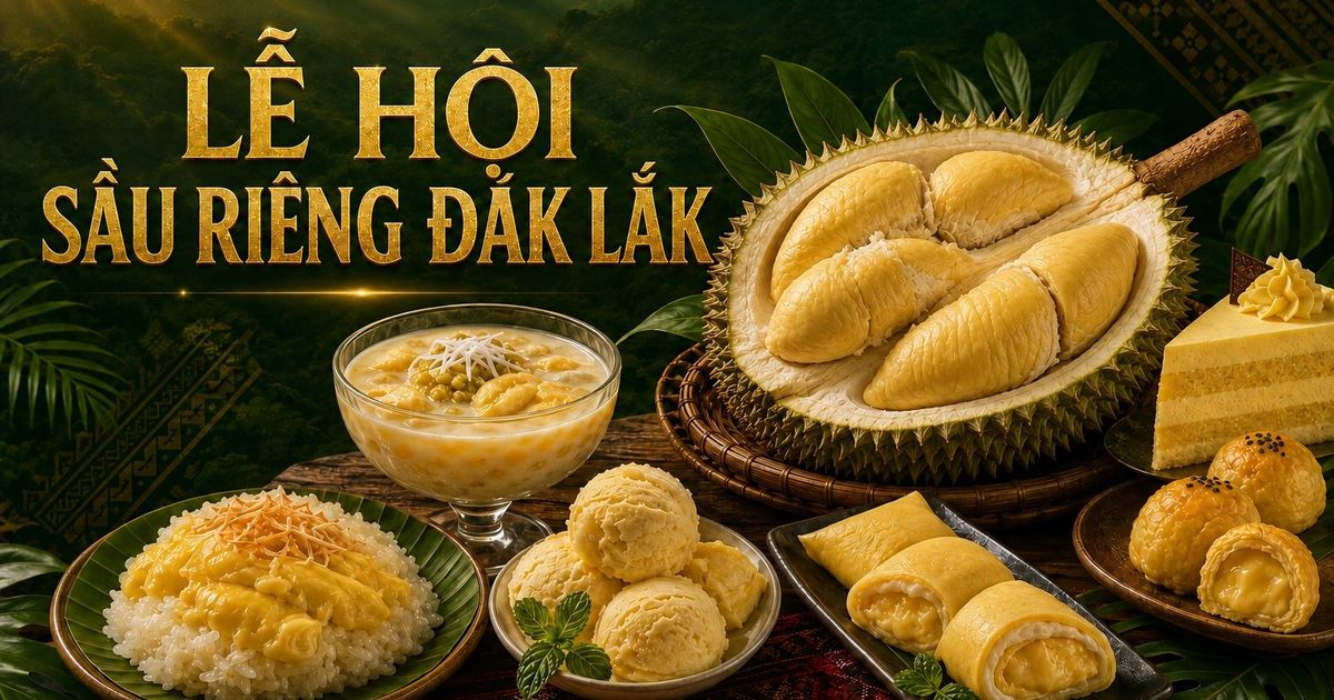 Đắk Lắk chiêu đãi du khách “đại tiệc” 102 món từ sầu riêng 