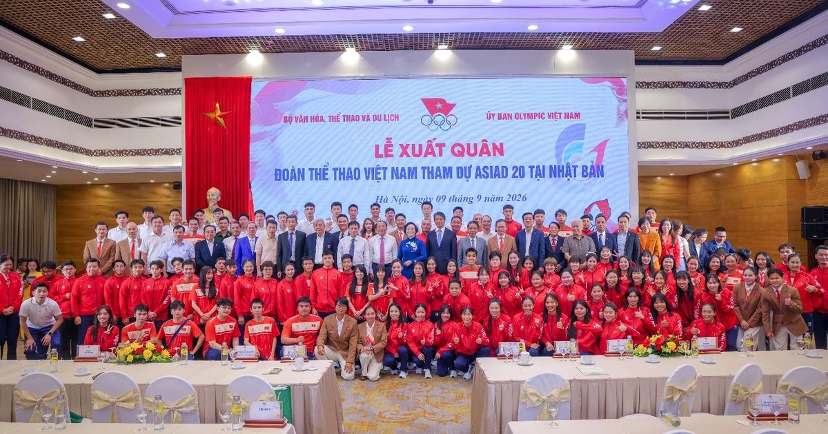 Đoàn Thể thao Việt Nam xuất quân, sẵn sàng chinh phục ASIAD 20 tại Nhật Bản