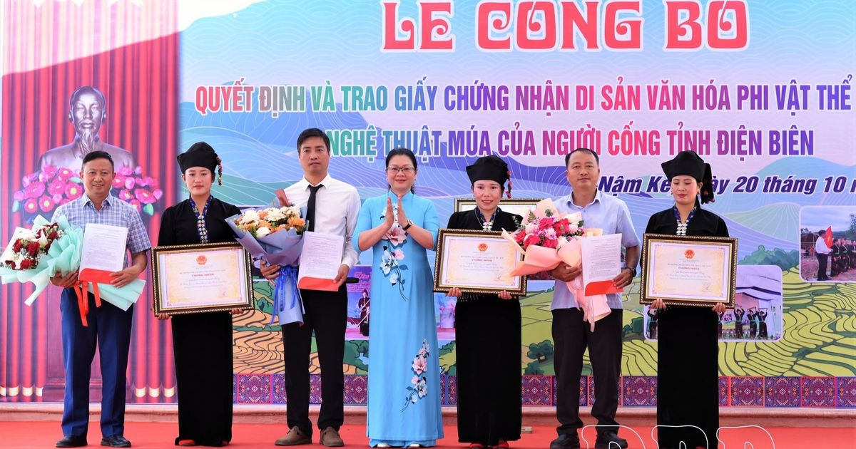 Điện Biên có thêm Di sản văn hóa phi vật thể quốc gia từ nghệ thuật múa của người Cống